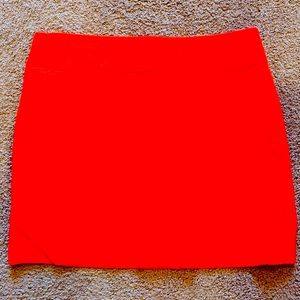 J.Crew Women’s Skirt. Size 6. Orange / Red Color. So fun and beautiful to wear!